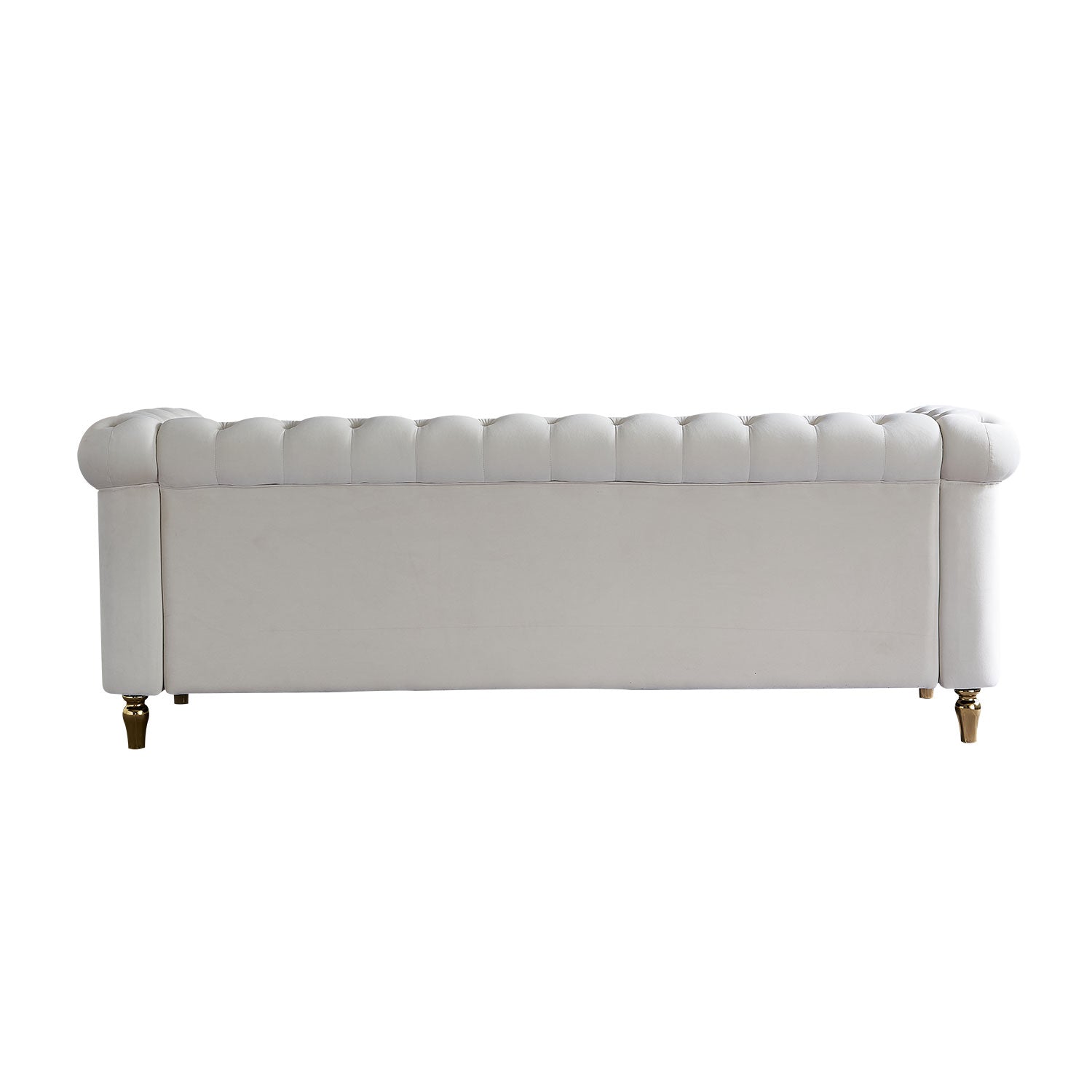 Chesterfield Velvet Sofa 84.65 Inch for Living Room