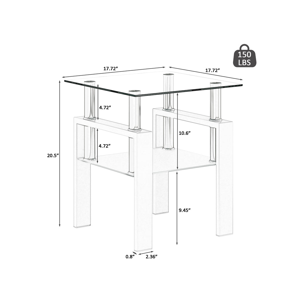 Modern Tempered Glass Coffee Table