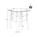 Modern Tempered Glass Coffee Table