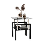 1-Piece Modern Tempered Glass Coffee Table