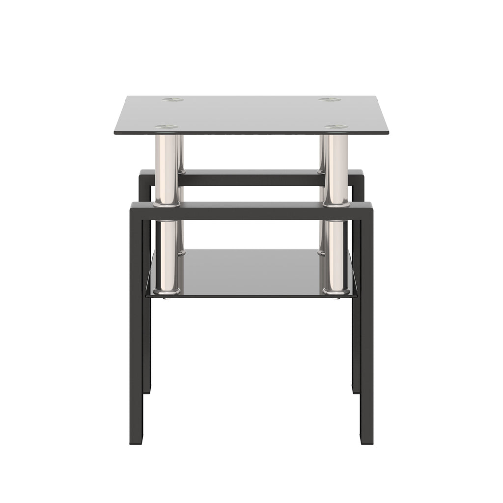 1-Piece Modern Tempered Glass Coffee Table
