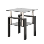 1-Piece Modern Tempered Glass Coffee Table