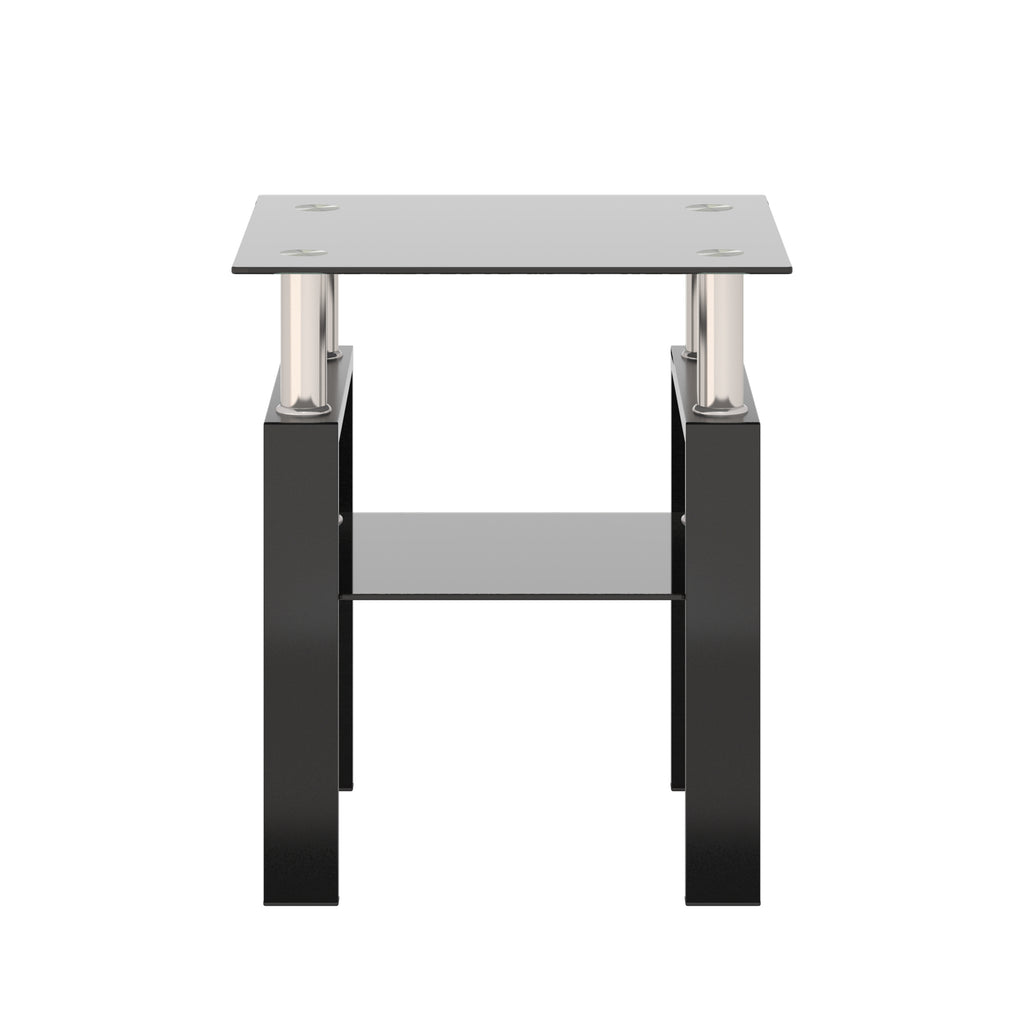 1-Piece Modern Tempered Glass Coffee Table