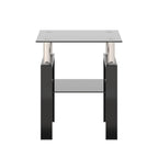 1-Piece Modern Tempered Glass Coffee Table