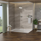 10" Round Rain Shower Head System with Waterfall Tub Spout