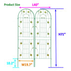 2 Pack Metal Garden Trellis 71" x 19.7"
