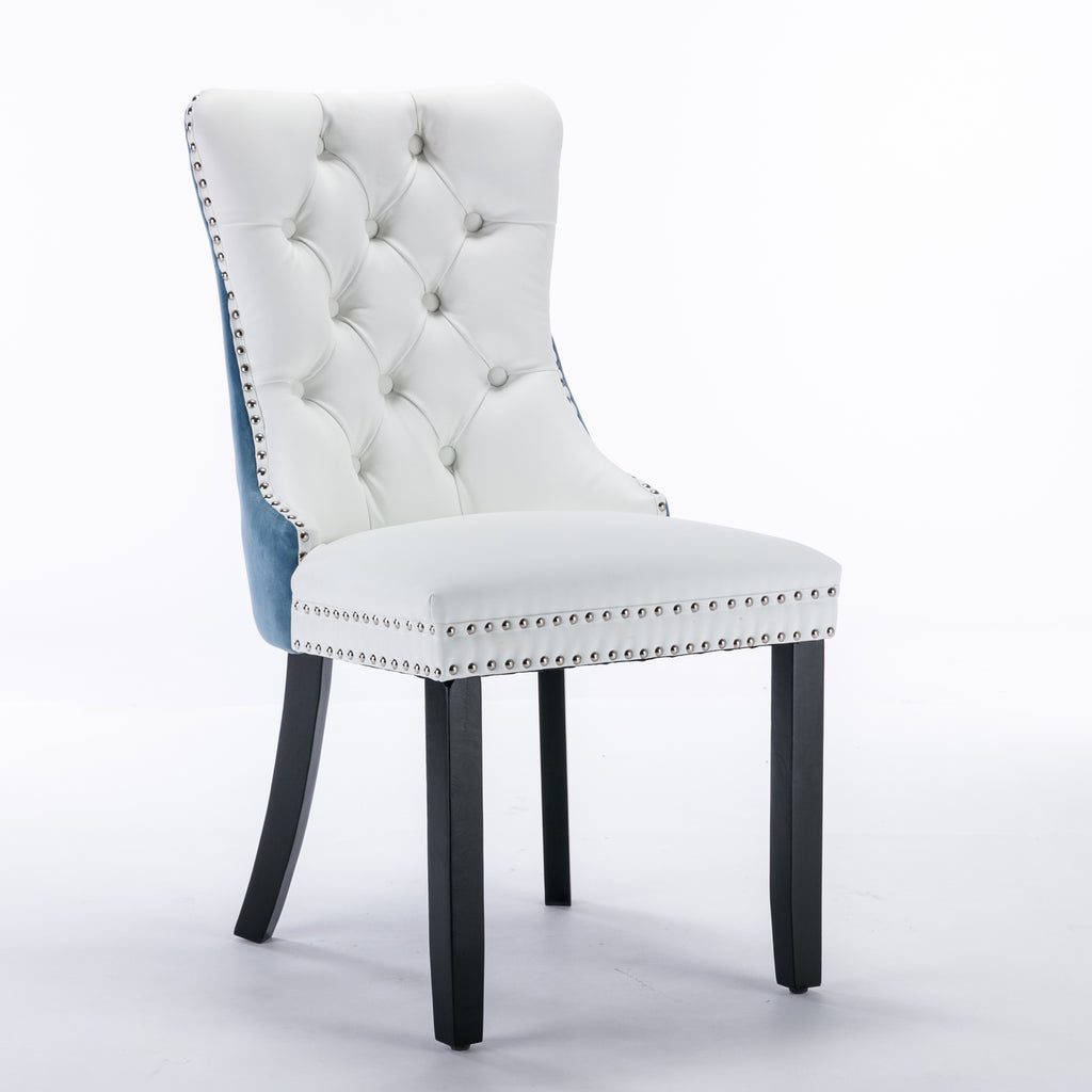 Nikki Collection Modern Upholstered Dining Chair Set