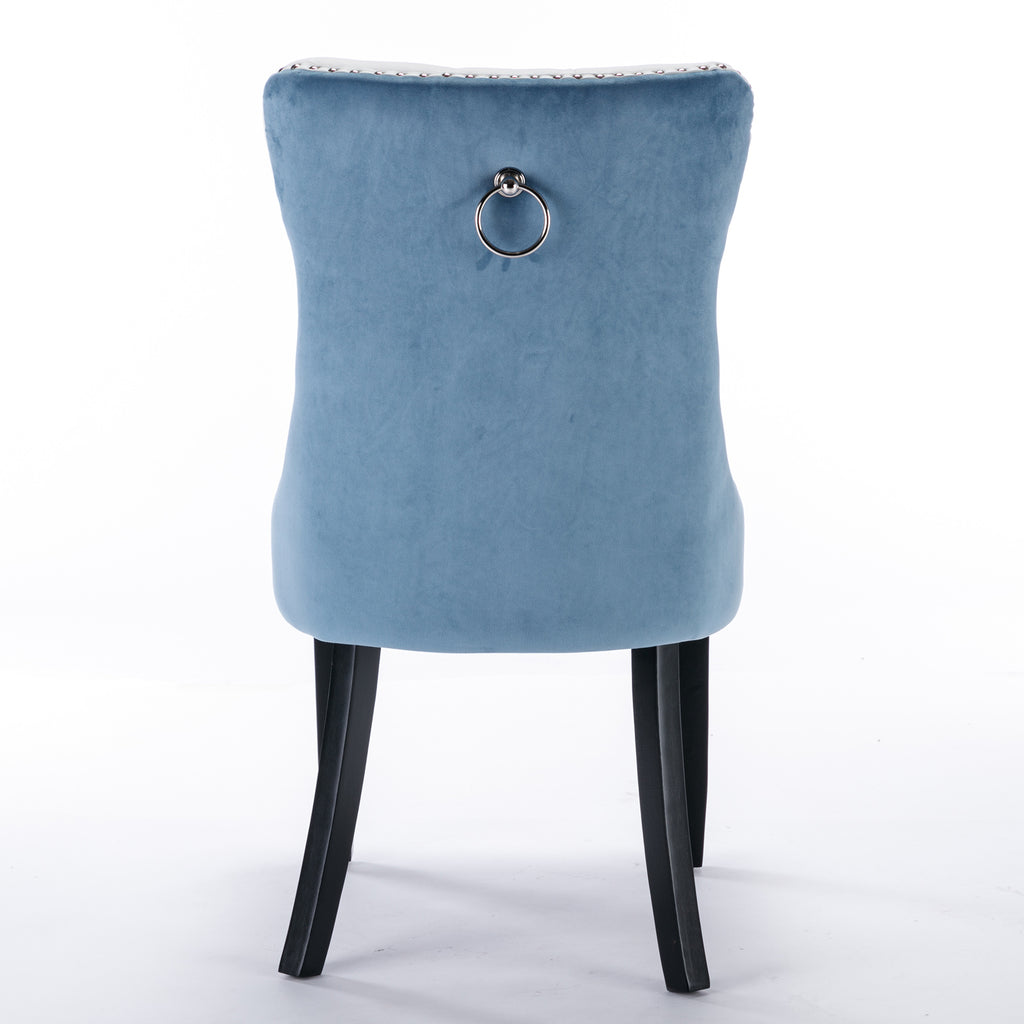 Nikki Collection Modern Upholstered Dining Chair Set