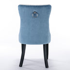 Nikki Collection Modern Upholstered Dining Chair Set