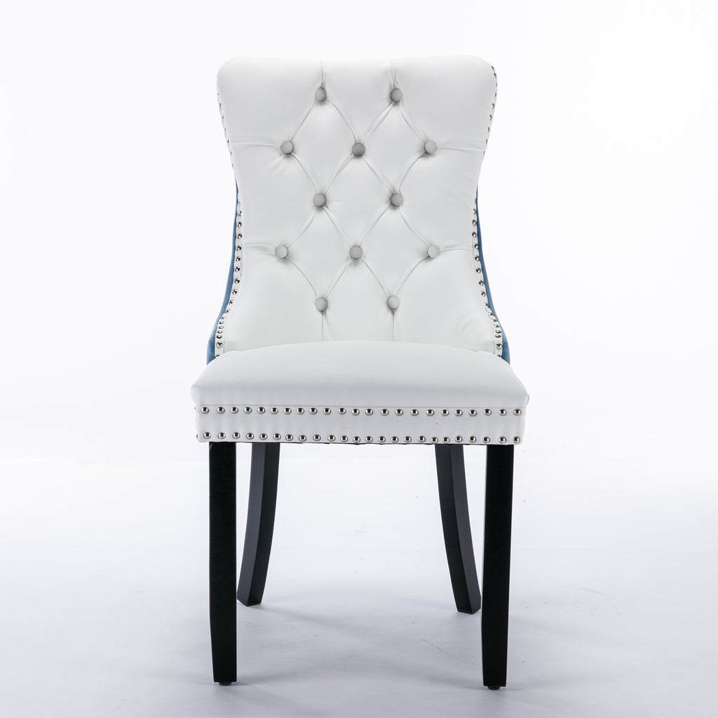 Nikki Collection Modern Upholstered Dining Chair Set