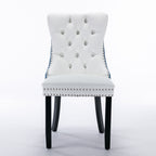 Nikki Collection Modern Upholstered Dining Chair Set