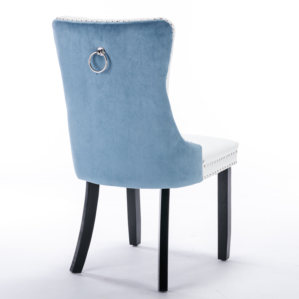 Nikki Collection Modern Upholstered Dining Chair Set