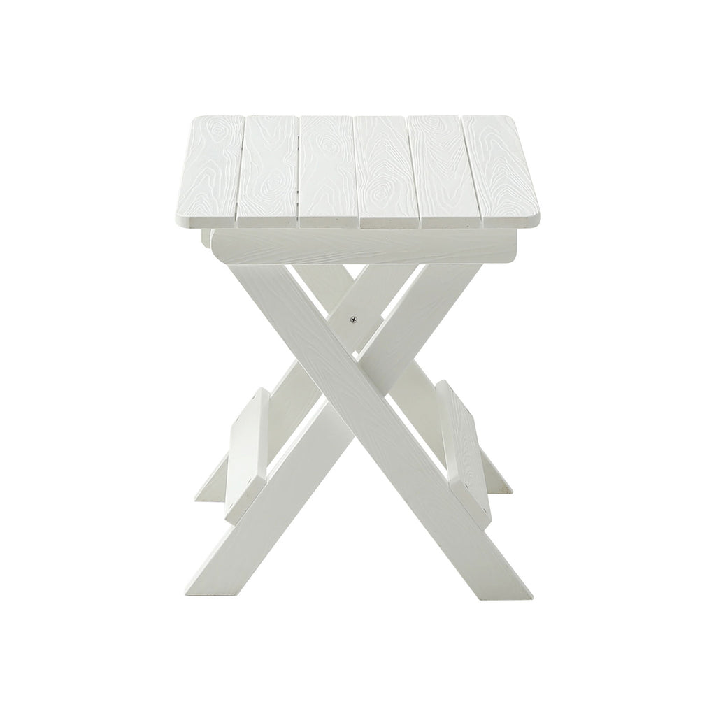 HIPS Foldable Small Table and Chair Set with 2 Chairs and Rectangular Table