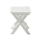 HIPS Foldable Small Table and Chair Set with 2 Chairs and Rectangular Table