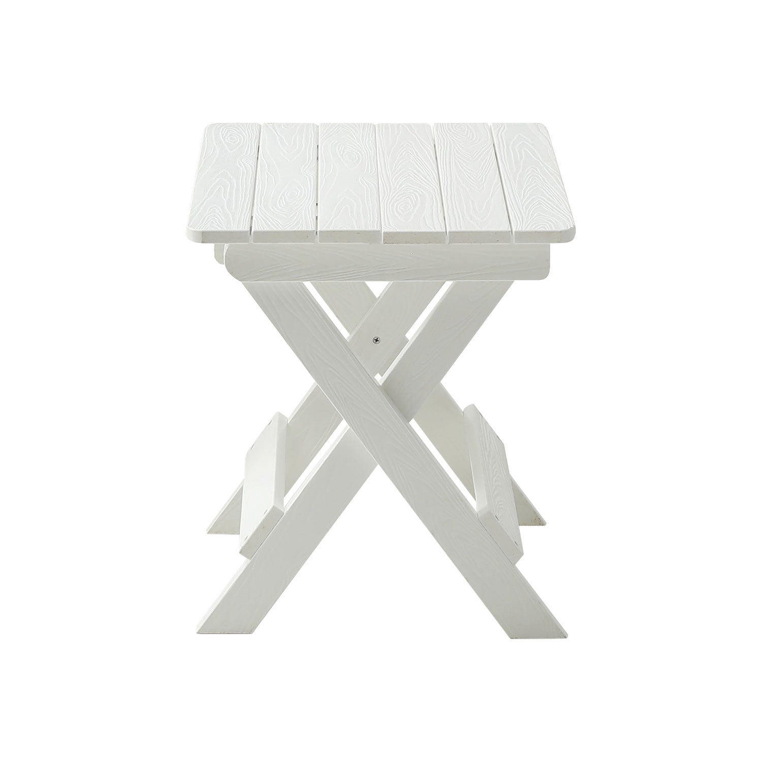 HIPS Foldable Small Table and Chair Set with 2 Chairs and Rectangular Table