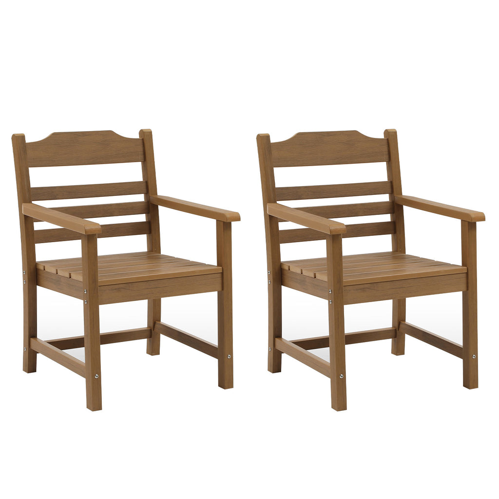 Patio Dining Chair with Armset Set of 2