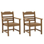 Patio Dining Chair with Armset Set of 2