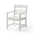 Patio Dining Chair with Armset Set of 2, Pure