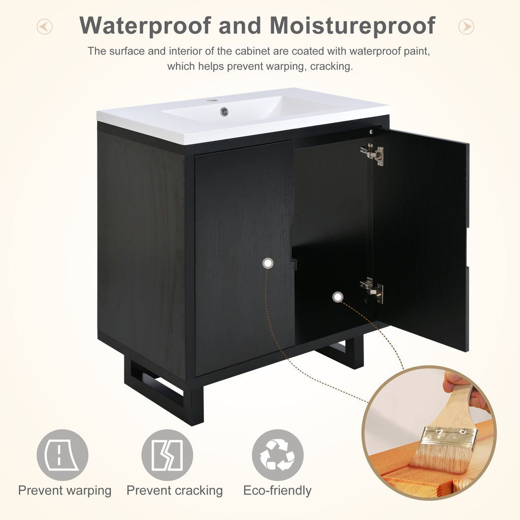30" Bathroom Vanity Set with Sink, Combo Cabinet, Bathroom Storage Cabinet