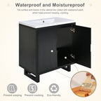 30" Bathroom Vanity Set with Sink, Combo Cabinet, Bathroom Storage Cabinet