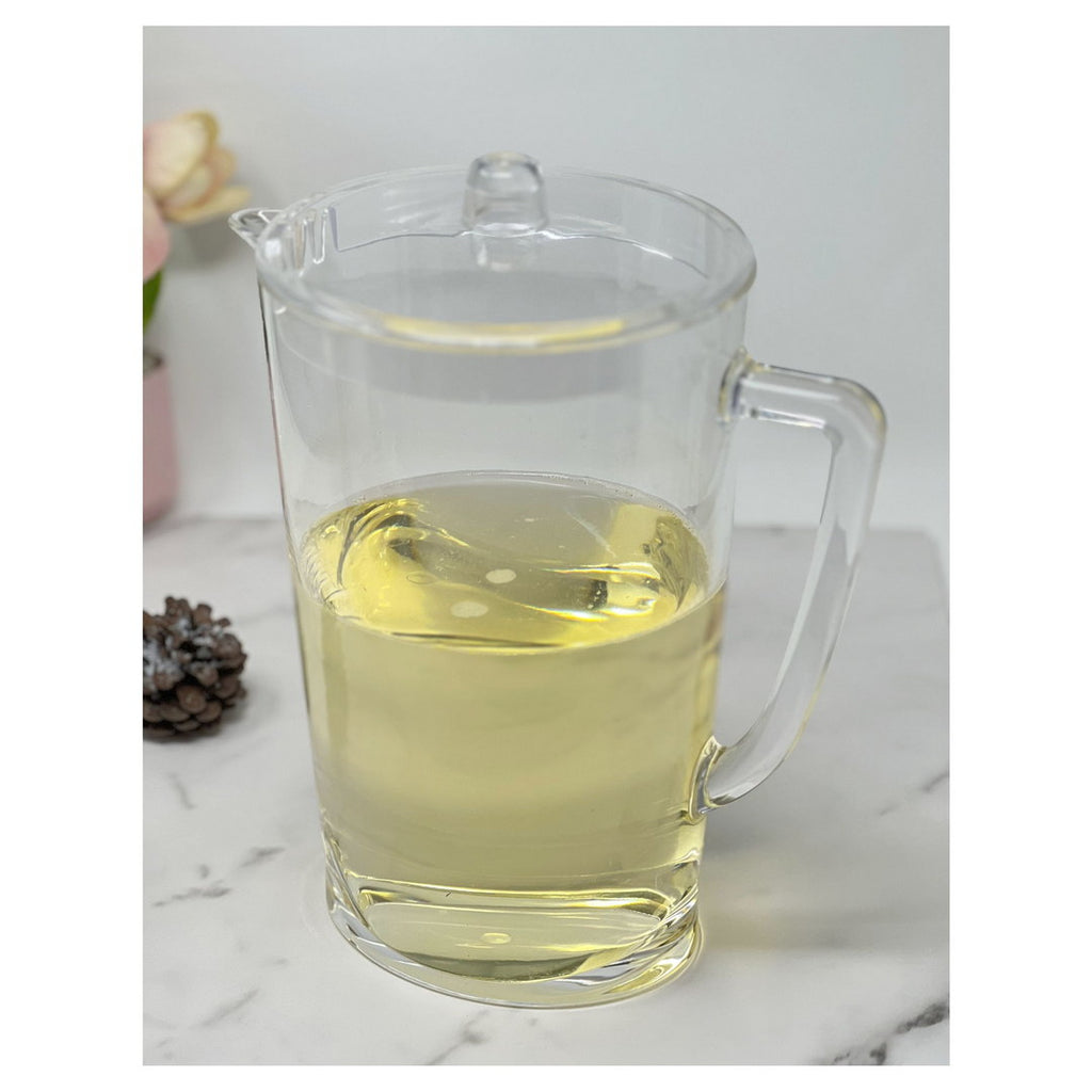 2.75 Quarts Water Pitcher with Lid - Oval Halo Design