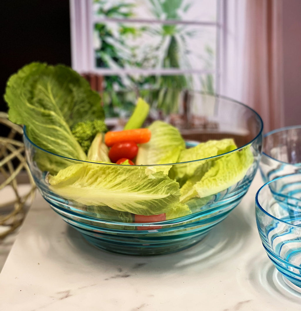 Swirl Acrylic Serving Bowls