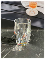 Rainbow Diamond Acrylic Glasses Drinking Set