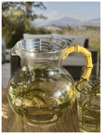 3 Quarts Water Pitcher with Lid – Palm Tree Design