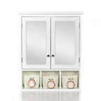 Bathroom Storage Cabinet with Mirror and Adjustable Shelves