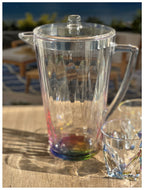 2.5 Quarts Water Pitcher with Lid - Unbreakable Plastic Design