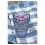 Diamond Cut Acrylic Glasses Drinking Set of 4 (12oz)