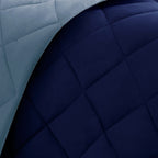King 3M Scotchgard Diamond Quilting Reversible Down Alternative Comforter Set