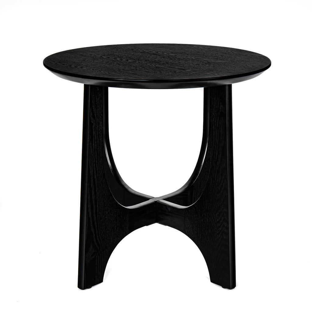 25" Round Wooden End Table