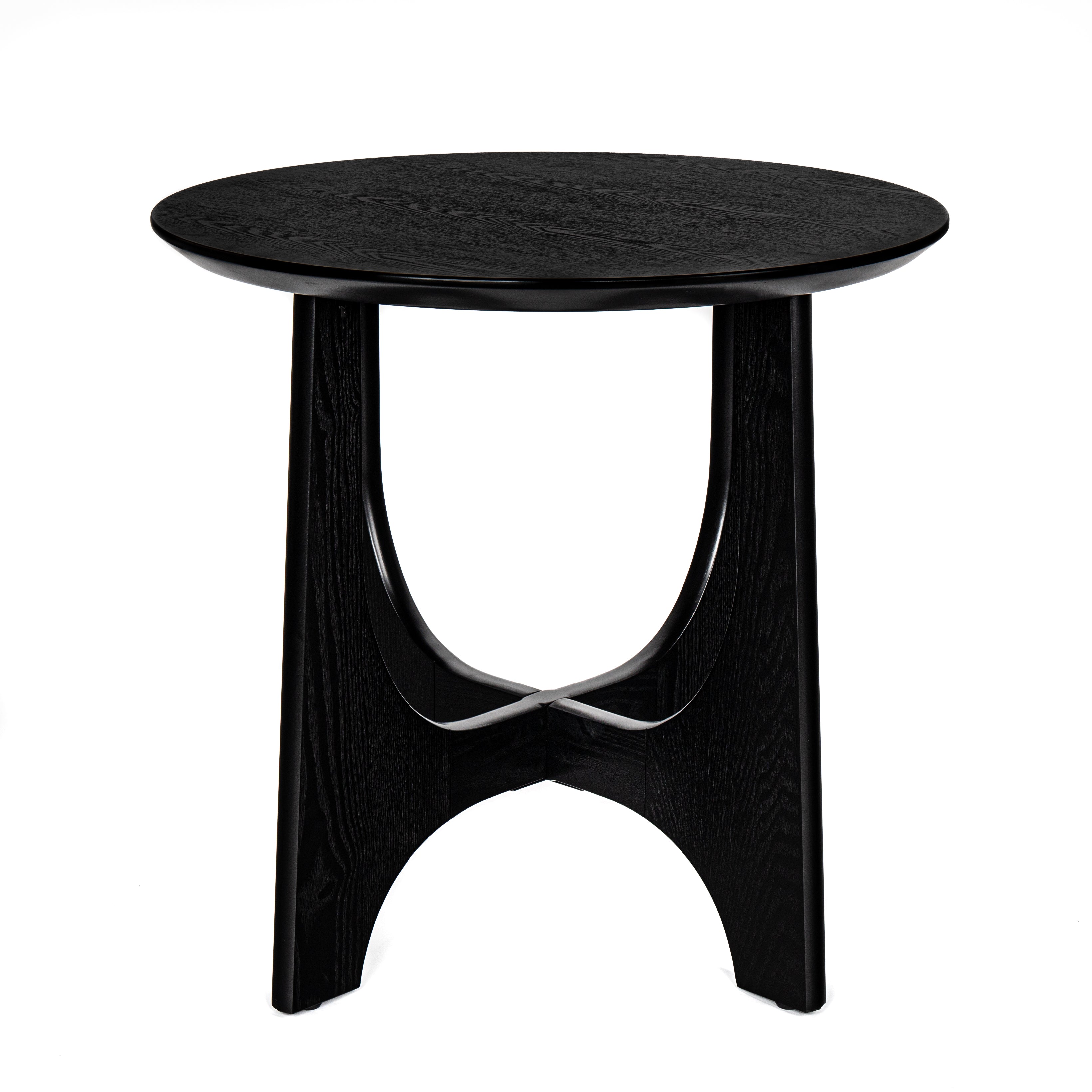 25" Round Wooden End Table