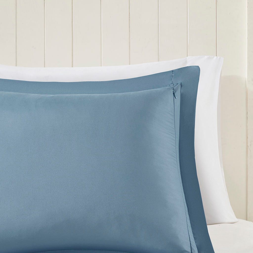King 3M Scotchgard Diamond Quilting Reversible Down Alternative Comforter Set