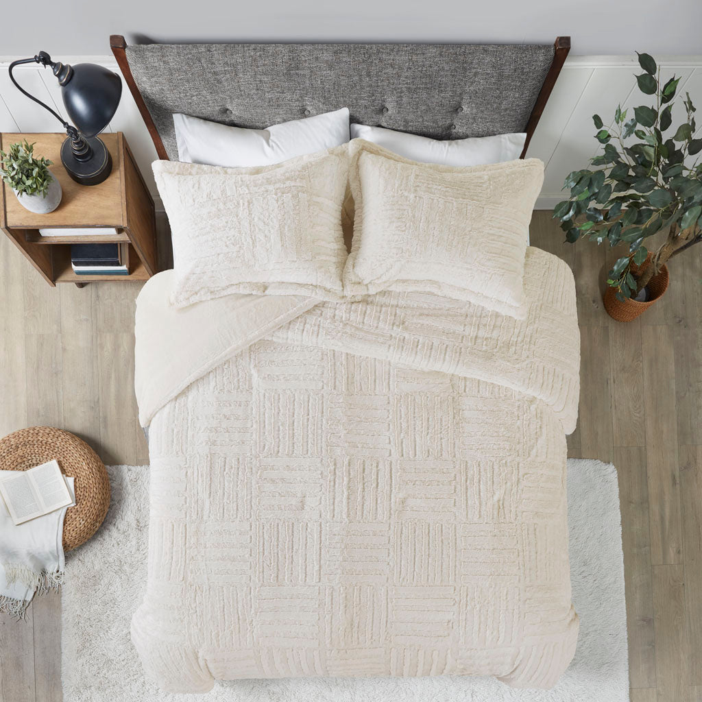 Twin Fur Down Alternative Comforter Mini Set