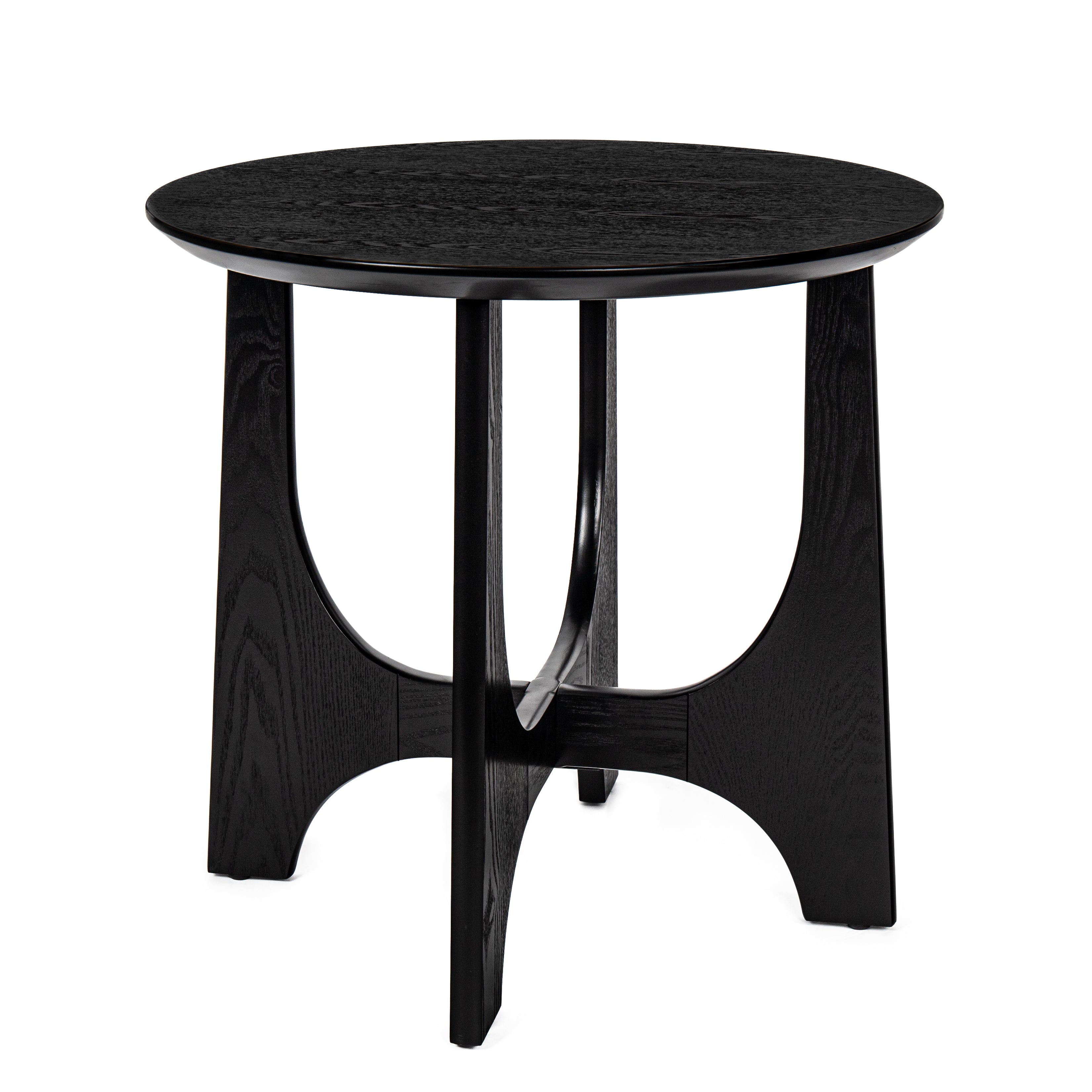 25" Round Wooden End Table