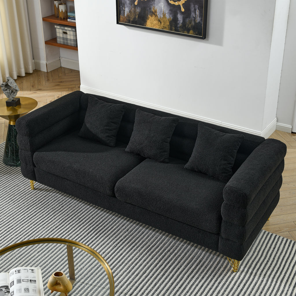 81 Inch Oversized 3 Seater Sectional Sofa