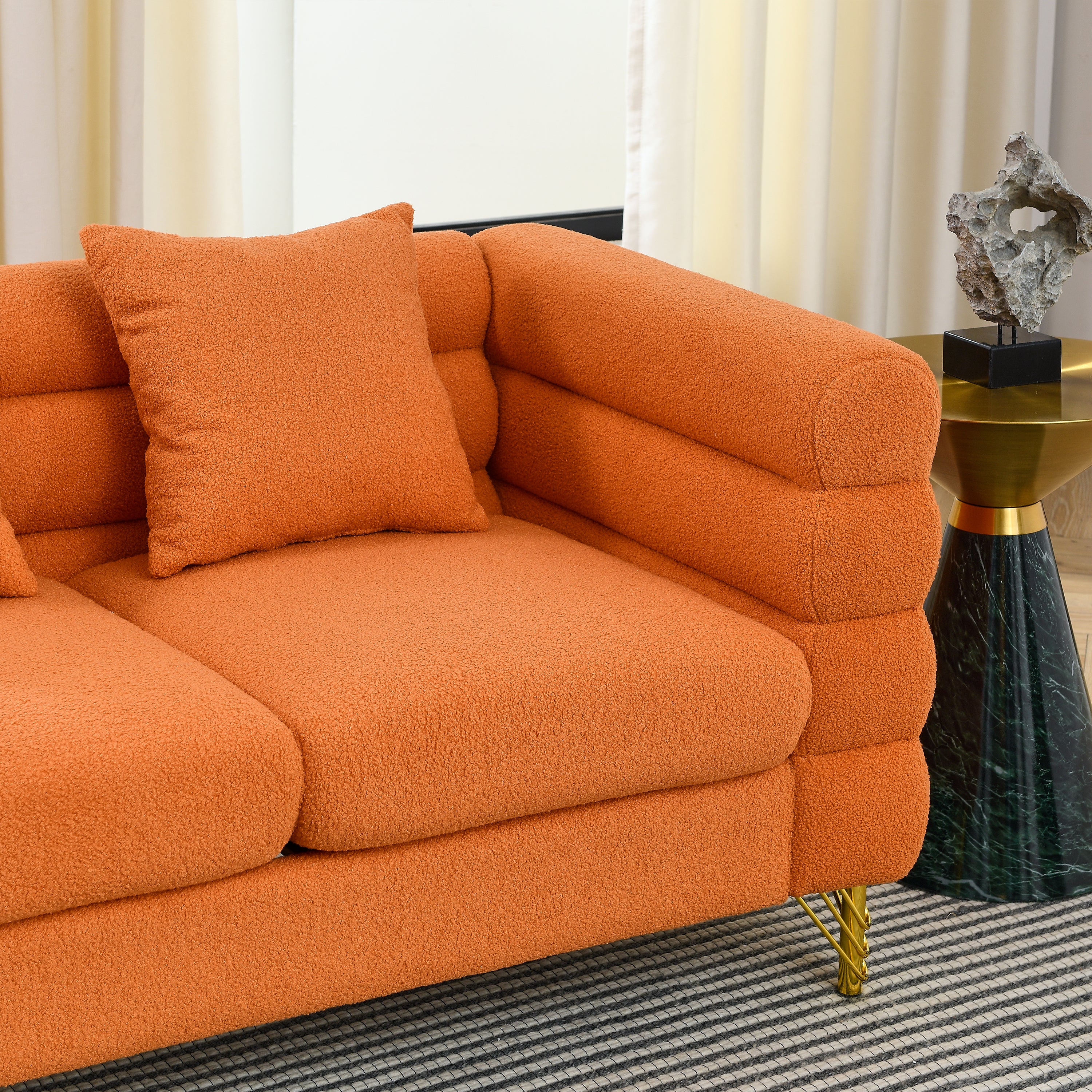 81 Inch Oversized 3 Seater Sectional Sofa