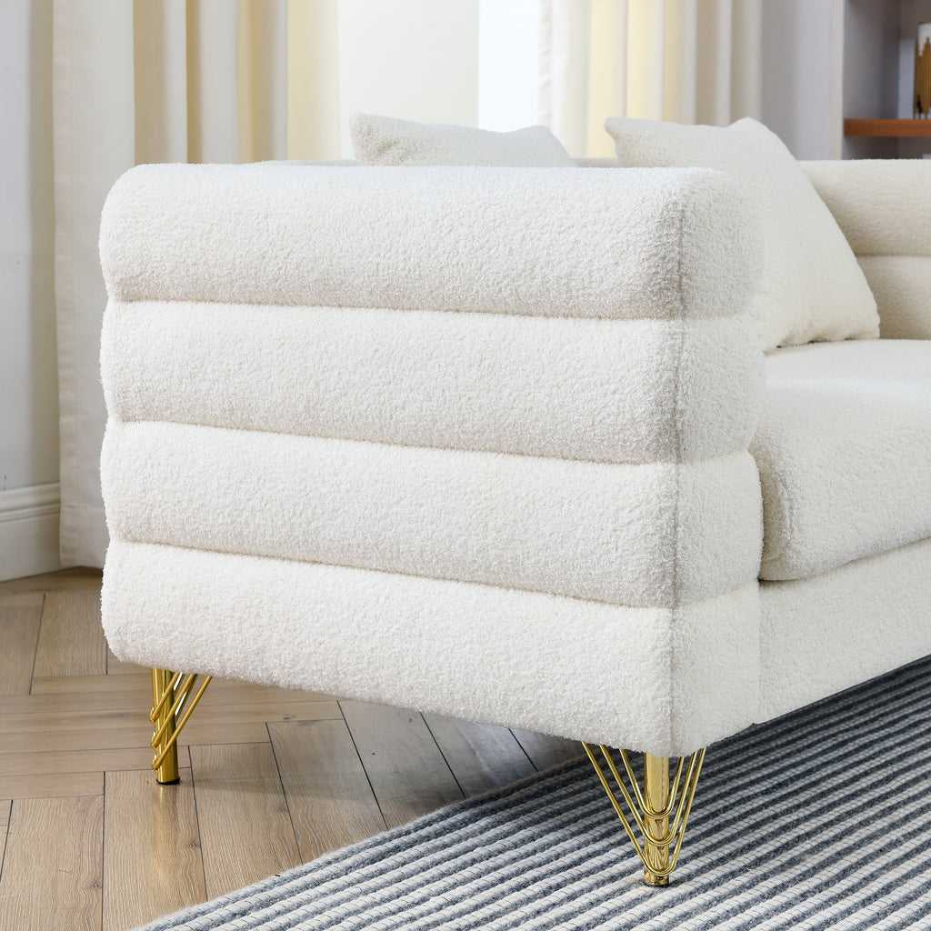 60-Inch Oversized 2 Seater Sectional Sofa