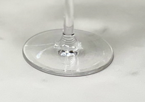 Oval Halo Plastic Wine Glasses Set of 4