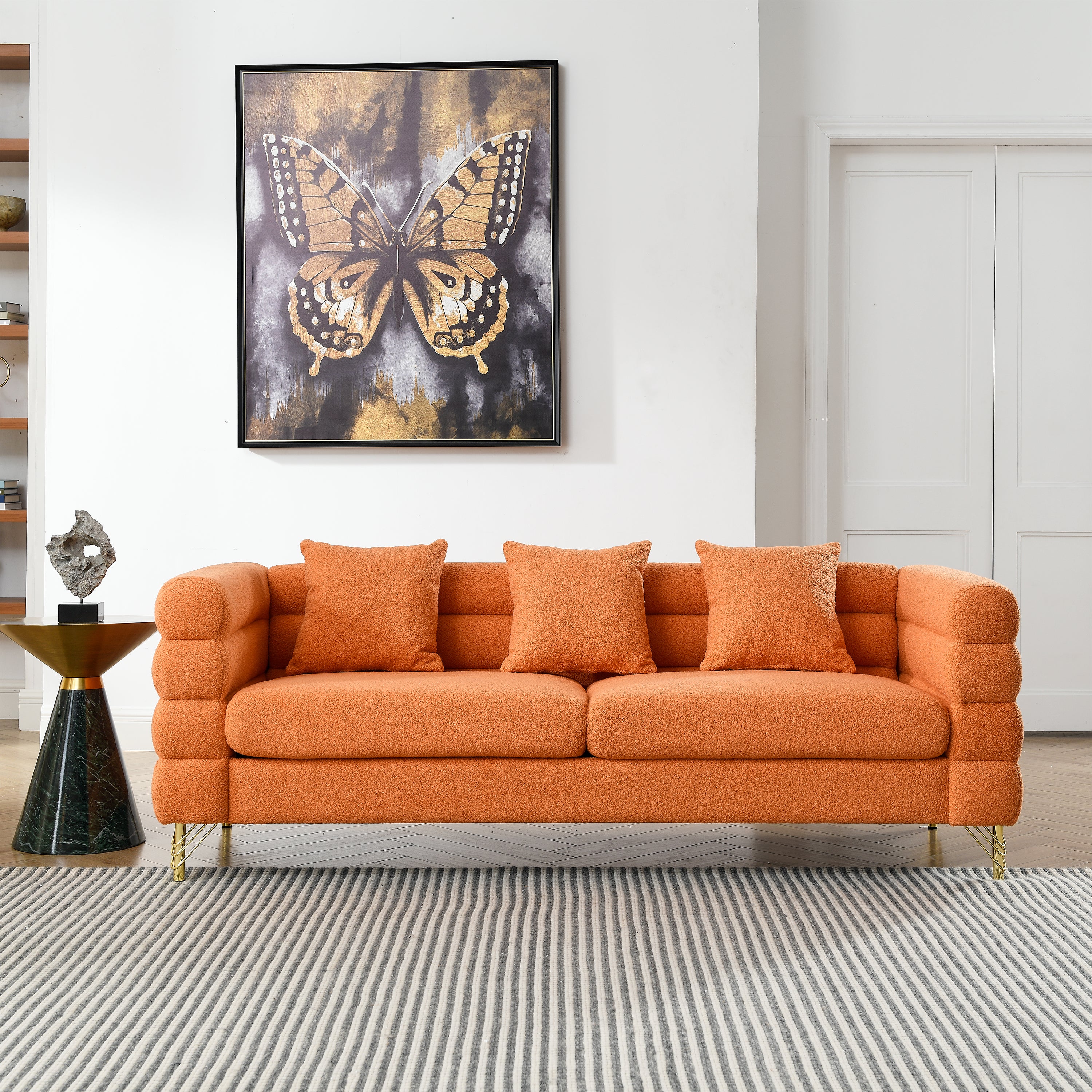 81 Inch Oversized 3 Seater Sectional Sofa