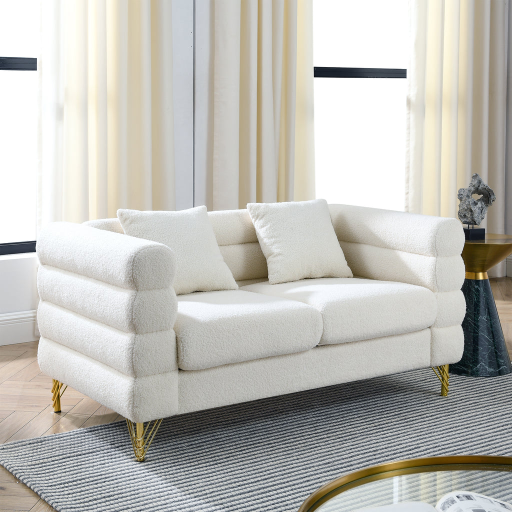 60-Inch Oversized 2 Seater Sectional Sofa