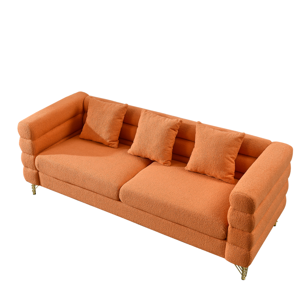 81 Inch Oversized 3 Seater Sectional Sofa