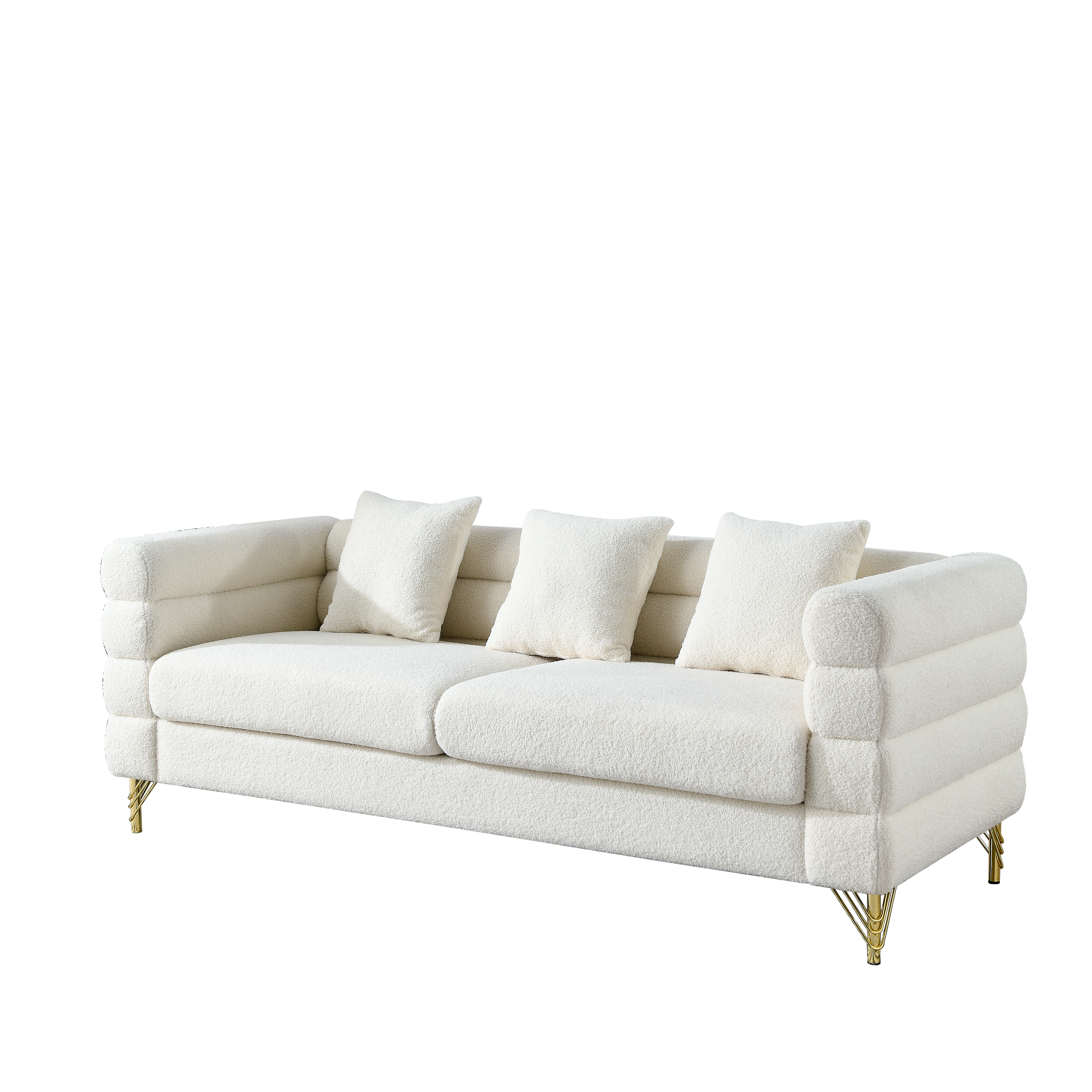 81 Inch Oversized 3 Seater Sectional Sofa