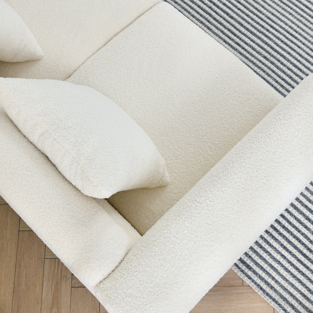 60-Inch Oversized 2 Seater Sectional Sofa