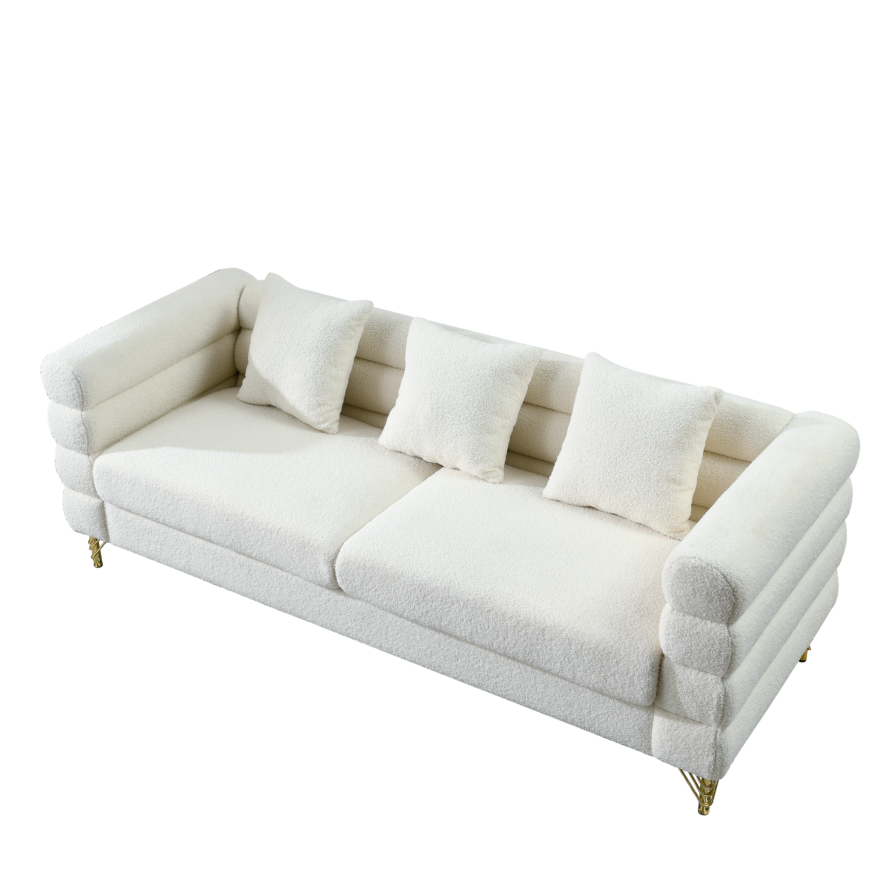 81 Inch Oversized 3 Seater Sectional Sofa
