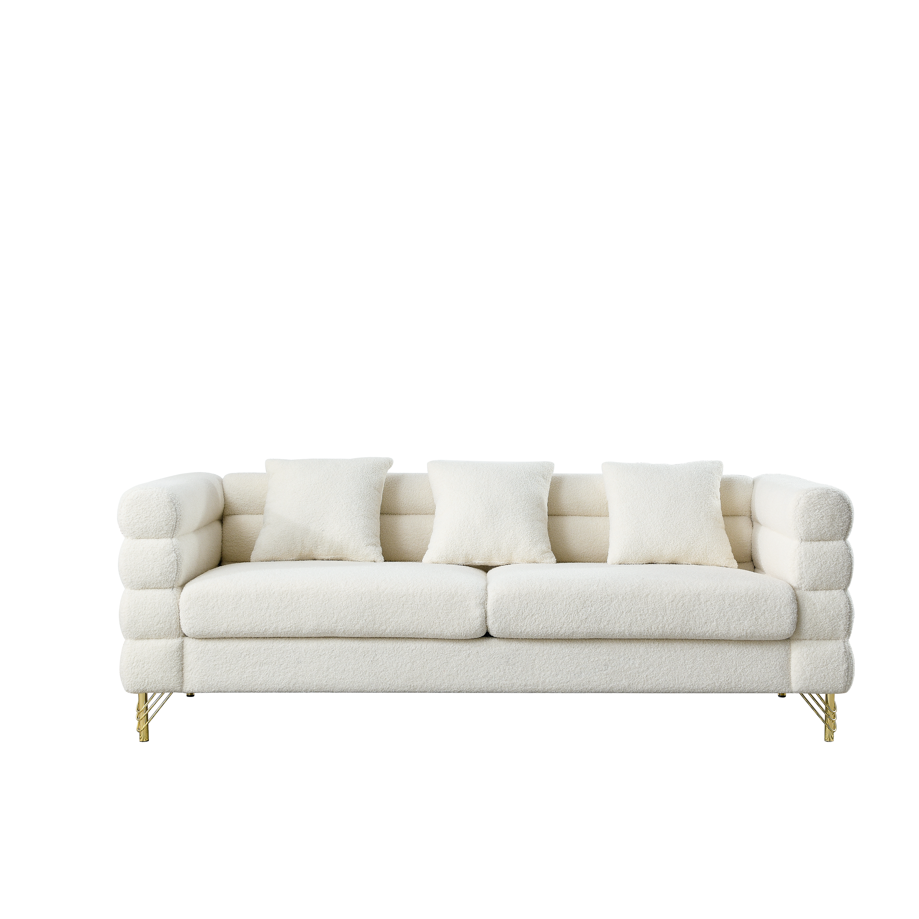 81 Inch Oversized 3 Seater Sectional Sofa