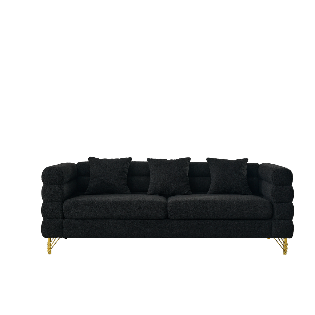 81 Inch Oversized 3 Seater Sectional Sofa
