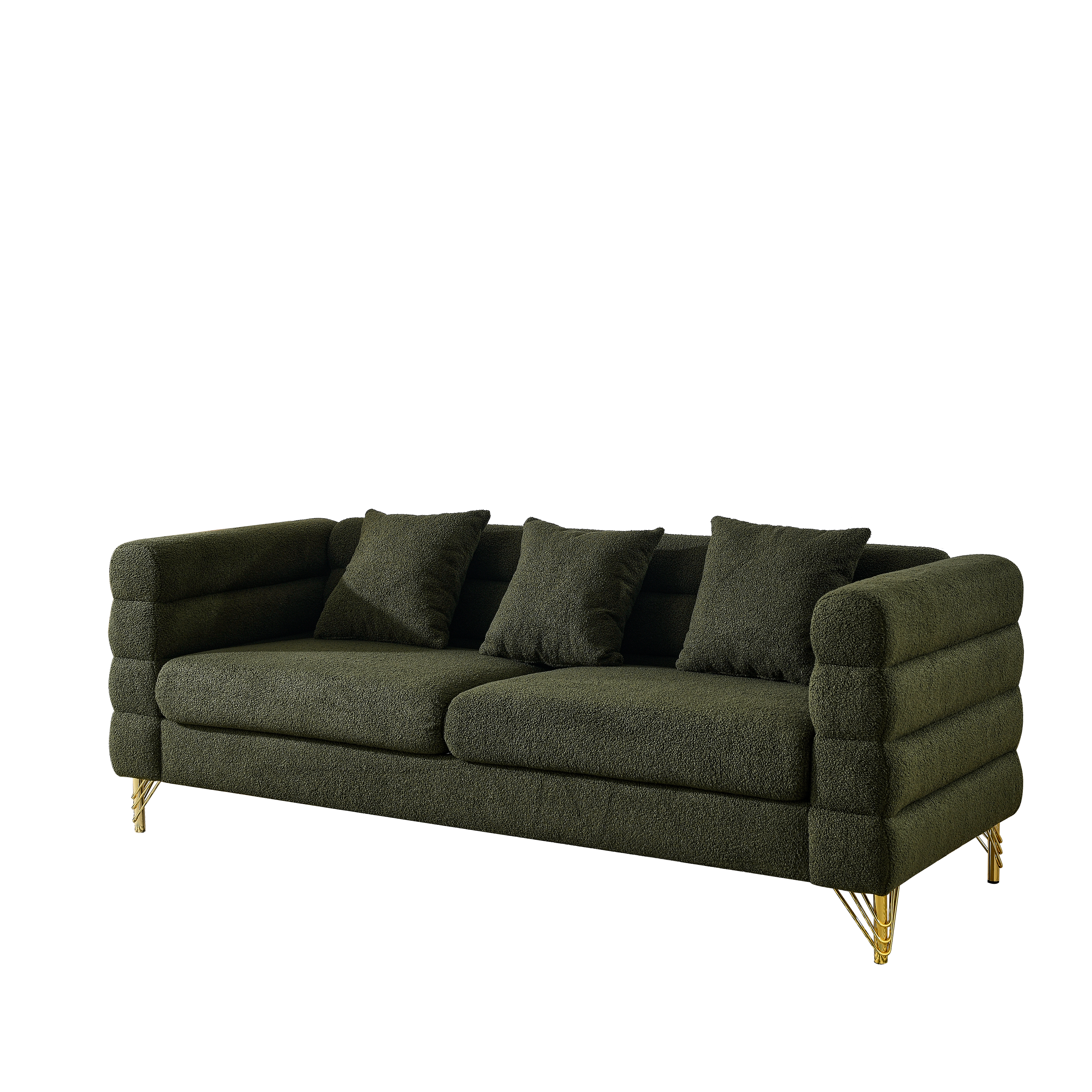 81-Inch Oversized 3 Seater Sectional Sofa